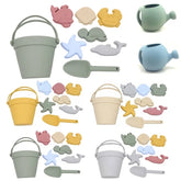 1607TA Beach Toys for Kids Children Summer Toys with Cute Animal Model Ins Seaside Sand Mold Tools Sets Baby Bath Toy Kids Swim Toy